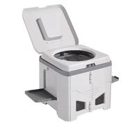 WC Portatile Pieghevole e Trasportabile per Campeggio e Viaggi - con Coperchio, Riutilizzabile, capacità di Carico Fino a 150KG, Ideale per Escursioni, Spiagge, Auto, Camion, Barca, Roulotte