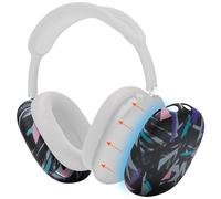 WC ShellZ Max - Cover Esterne Protettive Compatibile con AirPods Max 1 & 2 di Wicked Cushions | In Silicone Premium | Nero Anni '90