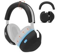 WC ShellZ XM6 - Guscio protettivo in silicone e copri archetto compatibili con le cuffie Sony WH-1000XM6 di Wicked Cushions | Silicone di alta qualità | Black