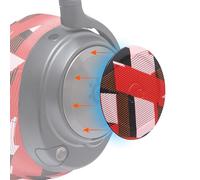 WC Side Plates for Arctis Nova Headsets, by Wicked Cushions | Adatto per Arctis Nova Pro Wireless/Pro Wired/Nova Elite/Nova 7/7X/7P | Red Prism