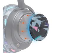 WC Side Plates for Arctis Nova Headsets, by Wicked Cushions | Adatto per Arctis Nova Pro Wireless/Pro Wired/Nova Elite/Nova 7/7X/7P | 90's Black