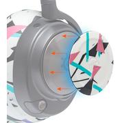 WC Side Plates for Arctis Nova Headsets, by Wicked Cushions | Adatto per Arctis Nova Pro Wireless/Pro Wired/Nova Elite/Nova 7/7X/7P | 90's White