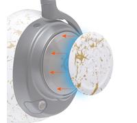 WC Side Plates for Arctis Nova Headsets, by Wicked Cushions | Adatto per Arctis Nova Pro Wireless/Pro Wired/Nova Elite/Nova 7/7X/7P | Gold Marble