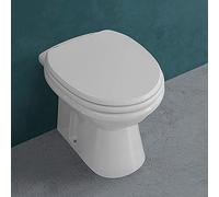 WC Singolo Tradizionale Serie Karla in Ceramica Bianco Lucido con Scarico a Pavimento