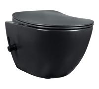 Deante Peonia vaso con sedile bidet sospeso senza brida nero CBP_NWPW