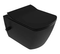 WC sospeso Song funzione bidet con miscelatore 37,2x34,9 cm nero Nero