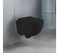 WC sospeso YJ-2381MB 36.5x48.5x36.5 cm nero opaco
