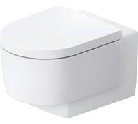 WC suspendu Balcoon Duravit, chasse d'eau basse, sans rebord, fixation cachée, 4,5 litres, sortie horizontale, 290609AC00, 290609AC00, Colorazione: Bianco seta opaco