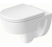 WC suspendu Duravit D-Code, chasse d'eau basse, rimless, 370x540x360mm, 4/2 litres, blanc brillant, 2513090000, 2513090000