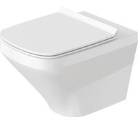 WC suspendu Duravit DuraStyle 54cm, à fond creux, sans bord, rimless, fixation non apparente (Durafix inclus), 2551090000, 2551090000, Colorazione: Bianco