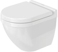 Duravit WC a parete Starck 3 Compact 48,5 cm, lavastoviglie, colorazione: Bianco con Wondergliss
