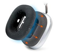 WC SweatZ Max - Copri Auricolari Antisudore Brevettati Compatibili con AirPods Max 1 (Non Adatto ad AirPods Max 2) di Wicked Cushions | Antisudore & Lavabile | Protezione Totale | Nero