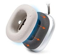 WC SweatZ Max - Copri-Auricolari Protettivi Brevettati Compatibile con AirPods Max 1 & 2 di Wicked Cushions | Antisudore & Lavabile | Protezione Completa | Beige