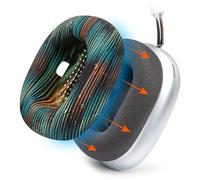 WC SweatZ Max - Copri-Auricolari Protettivi Brevettati Compatibile con AirPods Max 1 & 2 di Wicked Cushions | Antisudore & Lavabile | Protezione Completa | La Simulazione