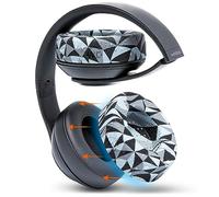 WC SweatZ Studio - Copriauricolari brevettati per Beats Studio 3 (A1914) e Beats Studio 2 (B0500/B0501), realizzati da Wicked Cushions, resistenti al sudore e facilmente lavabili, colore grigio geo