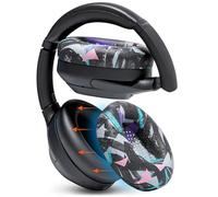 WC SweatZ XM4 - Copriorecchie protettivi brevettati antisudore per Sony WH1000XM4 di WC | Copri orecchie in silicone per cuffie Sony WH-1000XM4 | 90's Black