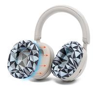 WC SweatZ XM5 - Copri-auricolari brevettati anti-sudore per Sony WH1000XM5 di Wicked Cushions | Protezione completa dei padiglioni auricolari a 360° | Anti-sudore e facilmente lavabili | Geo Grey