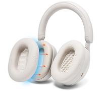 WC SweatZ XM5 - Copri-auricolari brevettati anti-sudore per Sony WH1000XM5 di Wicked Cushions | Protezione completa dei padiglioni auricolari a 360° | Anti-sudore e facilmente lavabili | Silver