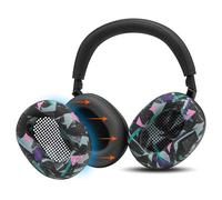 WC SweatZ XM6 - Copriauricolari in silicone brevettati compatibili con Sony WH-1000XM6 di Wicked Cushions | Resistenti al sudore e facilmente lavabili |90's Black