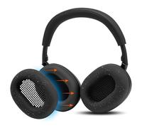 WC SweatZ XM6 - Copriauricolari in silicone brevettati compatibili con Sony WH-1000XM6 di Wicked Cushions | Resistenti al sudore e facilmente lavabili | Black