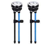 WC Tanica Pulsante,2pz 38mm(1.5") Filettatura Dia Doppia Azione Scarico WC Pulsa