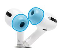 WC TipZ - Inserti memory foam aggiornati per Airpods Pro | Da Wicked Cushions | Più comfort, tenuta e rimbalzo della schiuma, entra nella custodia di ricarica | Wicked Light Blue