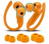 WC TipZ Powerbeats Pro 2 - Gommini auricolari in memory foam compatibili con Beats Powerbeats Pro 2 di Wicked Cushions | Comfort migliorato, vestibilità sicura e isolamento acustico | Orange