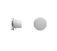 WC Ventilatore Rotondo Ventilatore Silenzioso per Bagno Stanza di Scarico Estrattore a Soffitto Camere da Letto (Nero, Piccolo)