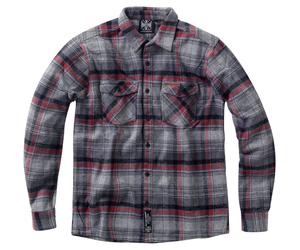 WCC Camicia flanel.West Coast Choppers Rigid M uomo grigio