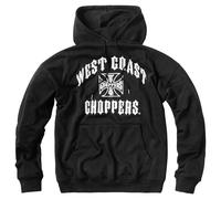 WCC Iron Oversized Felpa con cappuccio uomo nero, taglia L