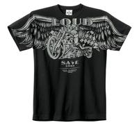 WCC T-shirt Chopper "Loud Pipes" M uomo nero