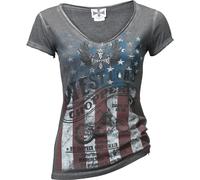 WCC T-shirt da donna "American Pride" grigio, taglia L