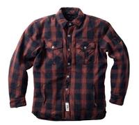 West Coast Choppers Camicia moto Austin Kevlar maniche lunghe Rosso-Nero, M Uomo