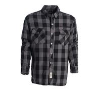 WCC West Coast Choppers Camicia da moto Riding Lumberjack Grigio/Nero 3XL Nero