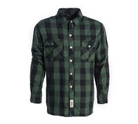 WCC West Coast Choppers Camicia moto equitazione Lumberjack verde/nero XXL Nero
