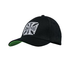 WCC West Coast Choppers Cap Snapback Cross Round Bill Einheitsgröße Nero