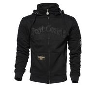 WCC West Coast Choppers Felpa con cappuccio Choppers Por Vida Zip Nero M Nero