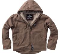 WCC West Coast Choppers Giacca da lavoro in tela foderata in sherpa da uomo WCCJS165BR L Marrone