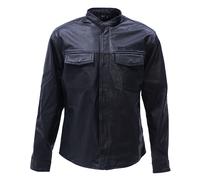 WCC West Coast Choppers Giacca di pelle da equitazione Camicia traforata nera M Nero