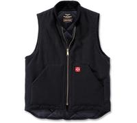 Gilet West Coast Choppers Heavy Duty Canvas NeroM Nero