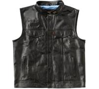 WCC West Coast Choppers Gilet da uomo Collab 131/2 Leather Cfl Riding Vest WCCJS161ZW M Nero