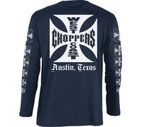 WCC West Coast Choppers Longsleeve OG Logo ATX Navy L Blu