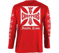 WCC West Coast Choppers Longsleeve OG Logo ATX Rosso 3XL Rosso
