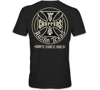 WCC West Coast Choppers Maglietta Chop It Tee S Nero
