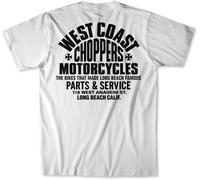 WCC West Coast Choppers Maglietta da uomo Parts Tee WCCTS132785WT L Bianco