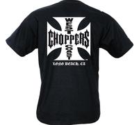 WCC West Coast Choppers Maglietta Iron Cross nero L Nero