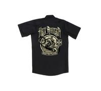 WCC West Coast Choppers Shirt Hell Raisers Workshirt Blacklack S Nero