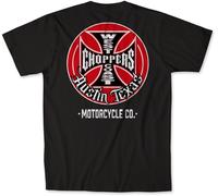 WCC West Coast Choppers T-shirt da uomo Tank Logo Tee WCCTS132786ZW M Nero