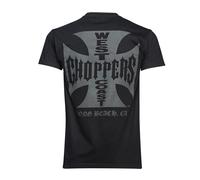 WCC West Coast Choppers T-Shirt Iron Cross Solid Black 3XL Nero