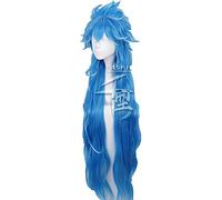 WCCNKK Anime Cosplay Miwa Kasumi Parrucca, Capelli Lunghi Blu, Materiale Resistente al Calore, con Cappuccio Parrucca Gratuito, per Festa Carnevale Halloween, Regali Anime